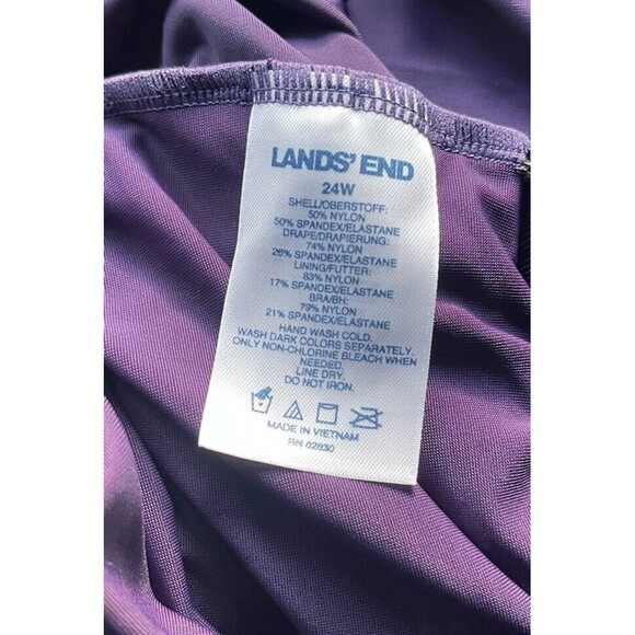 NWT Lands' End Women's SlenderSuit Carmela Tummy Control Swim Suit 24W G - Picture 7 of 9